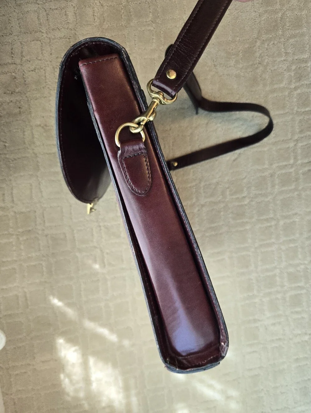 Vintage Schlesinger Oxblood Leather Briefcase